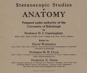 Stereoscopic Studies of Anatomy